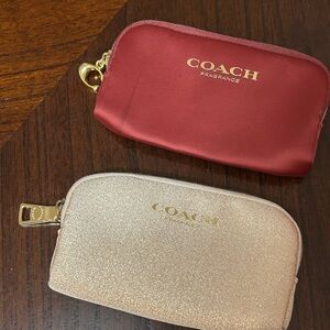 Coach - 2 mini pouches/ cosmetic cases NWOT